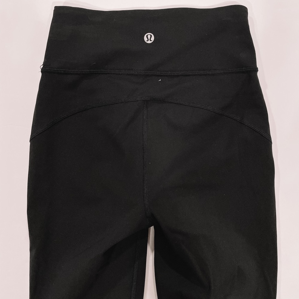 Lululemon Black Tye Mesh Leggings!! - Picture 1 of 11